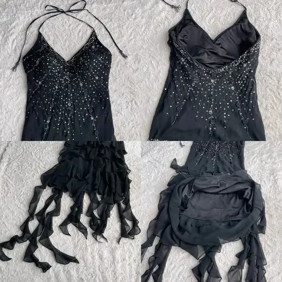 sue wong beaded halter dress Sue Wong main image 1